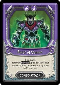 Burst of Venom (Unclaimed) - Awakening - Lightseekers TCG card