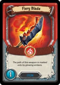Fiery Blade (Unclaimed) - Awakening - Lightseekers TCG card