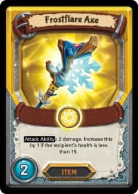 Frostflare Axe (Unclaimed) - Awakening - Lightseekers TCG card