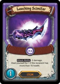 Leeching Scimitar (Unclaimed) - Awakening - Lightseekers TCG card