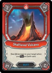 Shattered Volcano (Unclaimed) - Awakening - Lightseekers TCG card