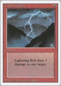 Lightning Bolt - Revised Edition - Magic: The Gathering card