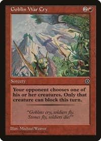 Goblin War Cry - Portal Second Age - Magic: The Gathering card