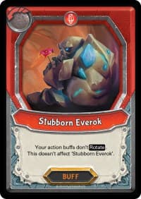 Stubborn Everok (Claimed) - Awakening - Lightseekers TCG card