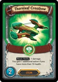 Thornleaf Crossbow (Unclaimed) - Awakening - Lightseekers TCG card