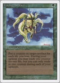 Living Artifact - Revised Edition - Magic: The Gathering card