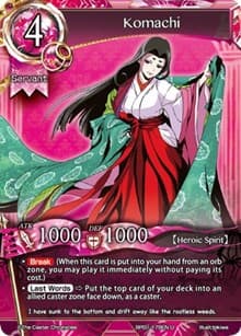 Komachi - The Magic Battle Begins - The Caster Chronicles card