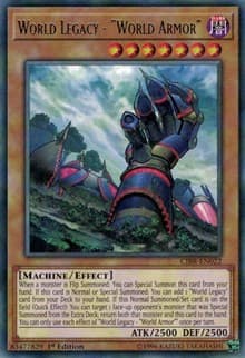 World Legacy - "World Armor" - Circuit Break - YuGiOh card