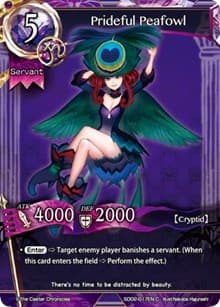 Prideful Peafowl - SD02: Arrogant Swallowtail - The Caster Chronicles card