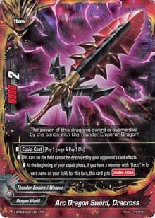 Arc Dragon Sword, Dracross - Overturn! Thunder Empire!! - Future Card BuddyFight card
