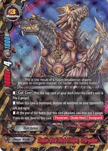 Double Rock Mech Trooper, Orth-gollum - Overturn! Thunder Empire!! - Future Card BuddyFight card