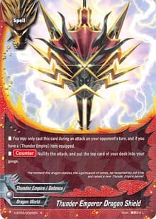 Thunder Emperor's Dragon Shield - Overturn! Thunder Empire!! - Future Card BuddyFight card