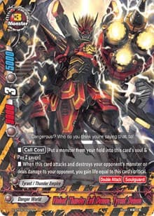 Violent Thunder Evil Demon, Tyrant Demon - Overturn! Thunder Empire!! - Future Card BuddyFight card