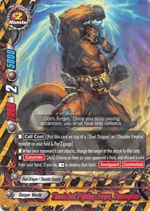 Thunderbolt Fighting Dragon, Demongodol - Overturn! Thunder Empire!! - Future Card BuddyFight card