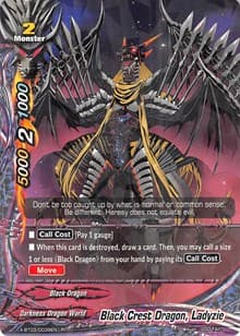 Black Crest Dragon, Ladyzie - Overturn! Thunder Empire!! - Future Card BuddyFight card