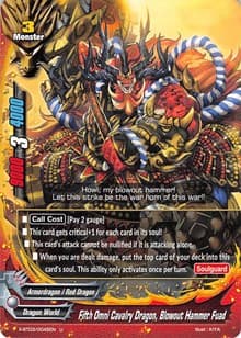 Fifth Omni Cavalry Dragon, Blowout Hammer Fuad - Overturn! Thunder Empire!! - Future Card BuddyFight card