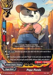 Papa Panda - Overturn! Thunder Empire!! - Future Card BuddyFight card