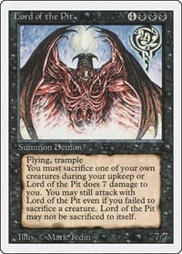 Lord of the Pit - Revised Edition - Magic: The Gathering card