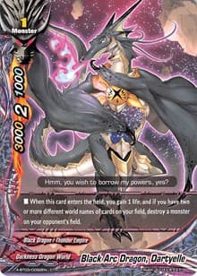 Black Arc Dragon, Dartyelle - Overturn! Thunder Empire!! - Future Card BuddyFight card
