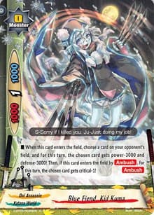 Blue Fiend, Kid Kuma - Overturn! Thunder Empire!! - Future Card BuddyFight card