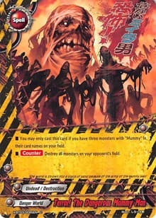 Terror! The Dangerous Mummy Man - Overturn! Thunder Empire!! - Future Card BuddyFight card