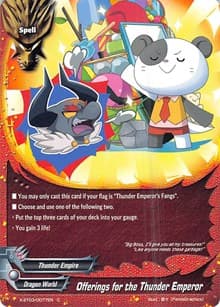 Offerings for the Thunder Emperor - Overturn! Thunder Empire!! - Future Card BuddyFight card
