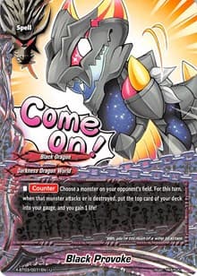 Black Provoke - Overturn! Thunder Empire!! - Future Card BuddyFight card