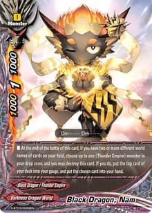 Black Dragon, Nam - Overturn! Thunder Empire!! - Future Card BuddyFight card