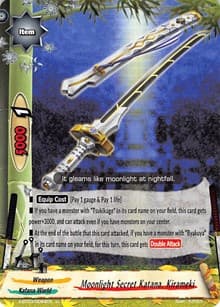 Moonlight Secret Katana, Kirameki - Overturn! Thunder Empire!! - Future Card BuddyFight card