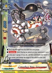 Camouflage Ninja, Getazaemon - Overturn! Thunder Empire!! - Future Card BuddyFight card