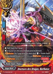 Overturn Arc Dragon, Barlbatzz - X-TD03: Thunderous Warlords Alliance - Future Card BuddyFight card