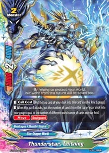 Thunderstar, Leitning - X-TD03: Thunderous Warlords Alliance - Future Card BuddyFight card