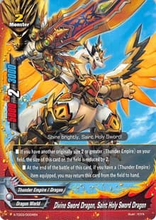 Divine Sword Dragon, Saint Holy Sword Dragon - X-TD03: Thunderous Warlords Alliance - Future Card BuddyFight card