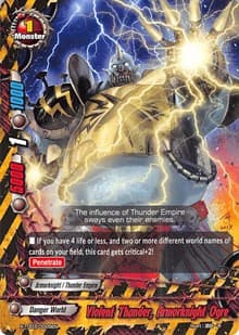 Violent Thunder, Armorknight Ogre - X-TD03: Thunderous Warlords Alliance - Future Card BuddyFight card