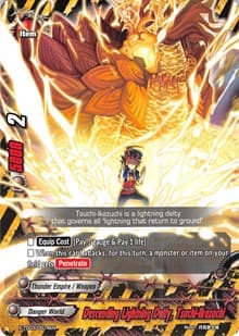 Descending Lightning Deity, Tsuchi-Ikazuchi - X-TD03: Thunderous Warlords Alliance - Future Card BuddyFight card