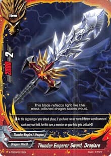 Thunder Emperor Sword, Draglare - X-TD03: Thunderous Warlords Alliance - Future Card BuddyFight card