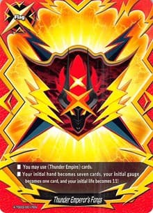 Thunder Emperor's Fangs - X-TD03: Thunderous Warlords Alliance - Future Card BuddyFight card