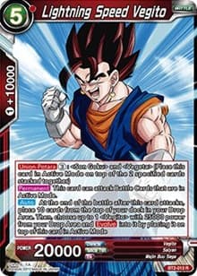 Lightning Speed Vegito - Union Force - Dragon Ball Super: Masters card