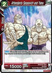 Attendants Spopovich and Yamu - Union Force - Dragon Ball Super: Masters card