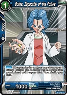 Bulma, Supporter of the Future - Union Force - Dragon Ball Super: Masters card