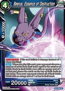 Beerus, Essence of Destruction - Union Force - Dragon Ball Super: Masters card