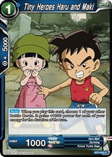 Tiny Heroes Haru and Maki - Union Force - Dragon Ball Super: Masters card