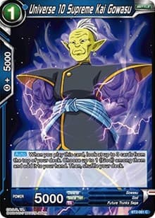 Universe 10 Supreme Kai Gowasu - Union Force - Dragon Ball Super: Masters card