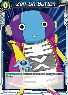 Zen-Oh Button - Union Force - Dragon Ball Super: Masters card