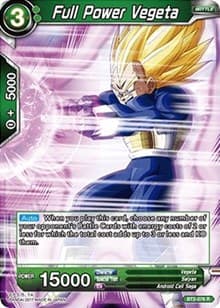 Full Power Vegeta - Union Force - Dragon Ball Super: Masters card