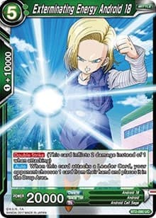 Exterminating Energy Android 18 - Union Force - Dragon Ball Super: Masters card