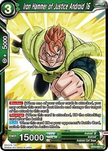 Iron Hammer of Justice Android 16 - Union Force - Dragon Ball Super: Masters card
