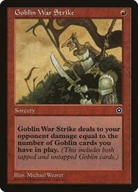 Goblin War Strike - Portal Second Age - Magic: The Gathering card