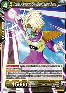 Cooler's Armored Squadron Leader Salza - Union Force - Dragon Ball Super: Masters card