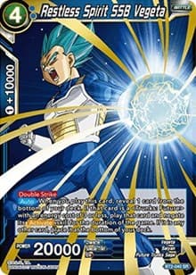 Restless Spirit SSB Vegeta - Union Force - Dragon Ball Super: Masters card